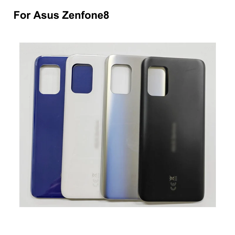

100% New For Asus Zenfone8 ZS590KS Housing glass Rear Door battery back cover outside shell cover for Zenfone 8 ZS590KS