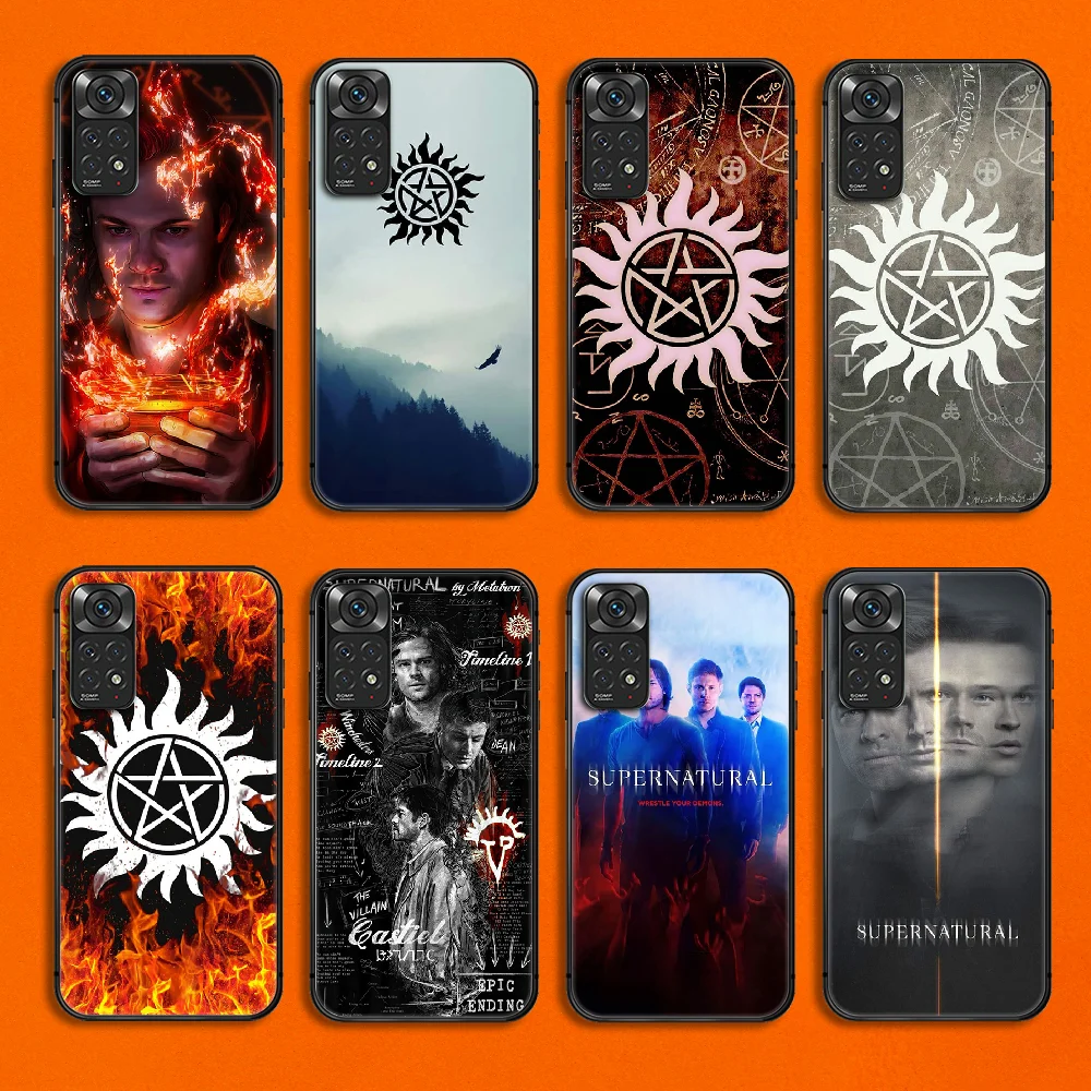 

Supernatural SPN Phone Case Cover For Xiaomi Redmi Note K50 7 8 9 10 11 12 A C E T S Ultra Pro Plus TPU Soft Black