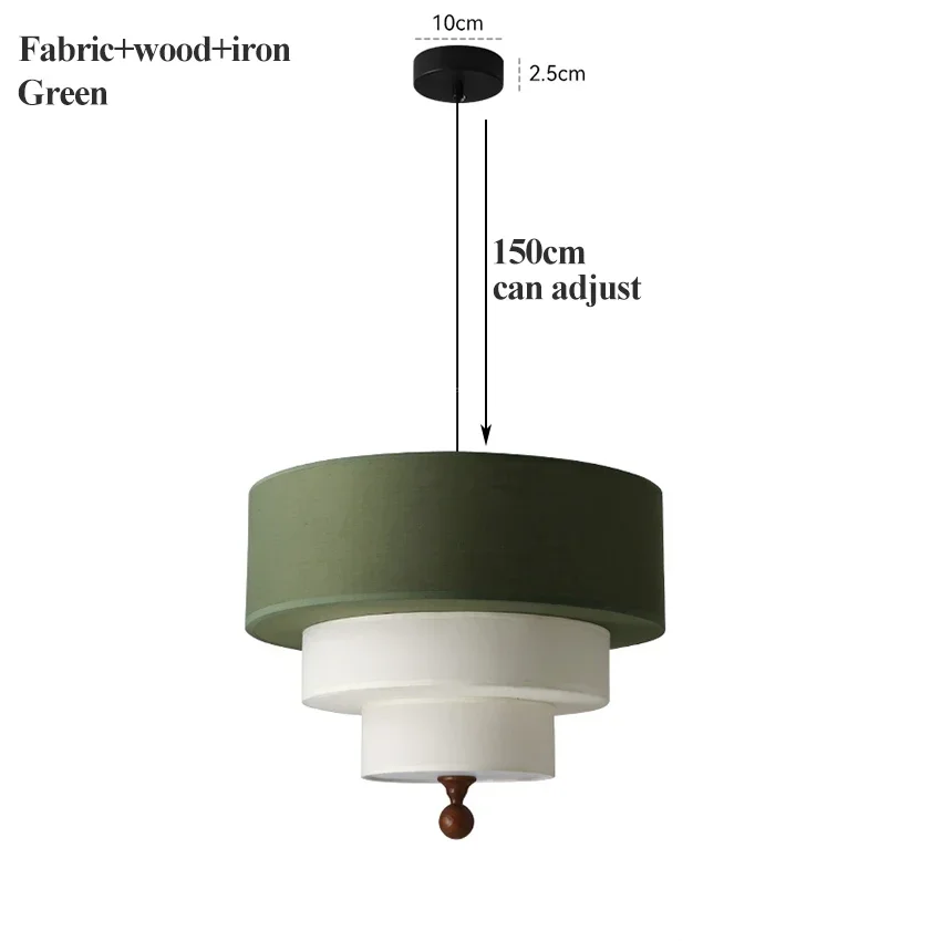 

Подвесной светильник Winfordo диаметр 45см зеленый