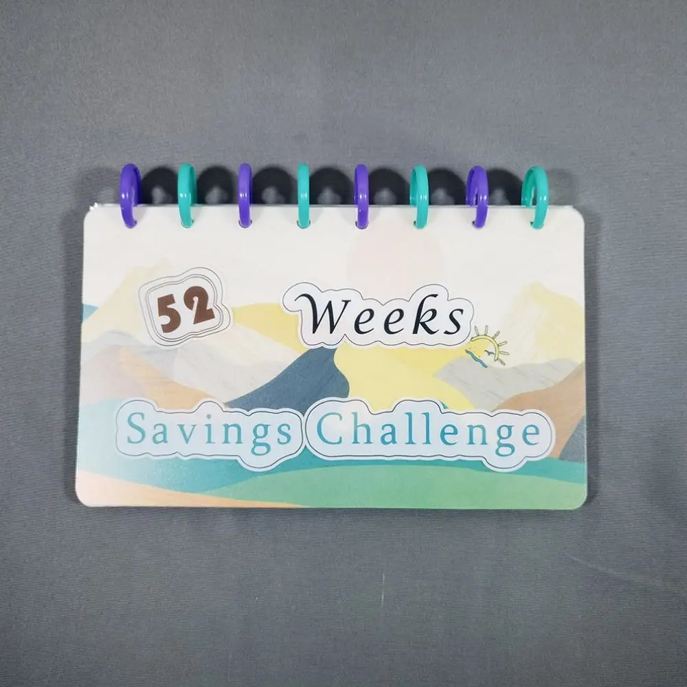 Кошелек-блокнот 52 переплет для экономии недели составления бюджета с денежными