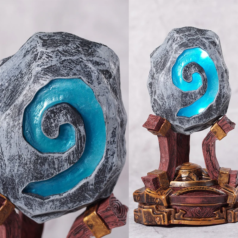 

Creative Figure WOW HearthStone Night Glowing furnace stone Toy Figure Room Bookshlf Decoration