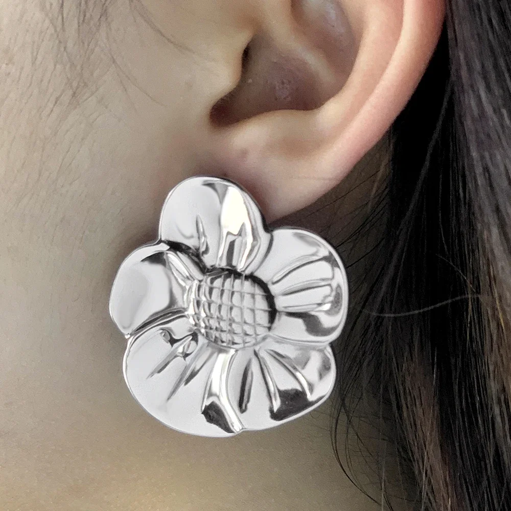 2024 новые серьги роскошные дизайнерские милые серьги-гвоздики в форме цветка