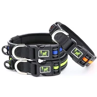 New Type Dog Reflective Collar Small And Medium-Sized Dog Traction Rope Dog Explosion-Proof Punch Collar Set Pet Supplies