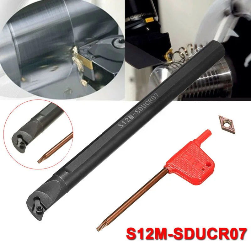 

Semi-finishing Turning Tool Holder Wear resistance 12mm Boring Bar Equipment Finishing Metalworking S12M-SDUCR07