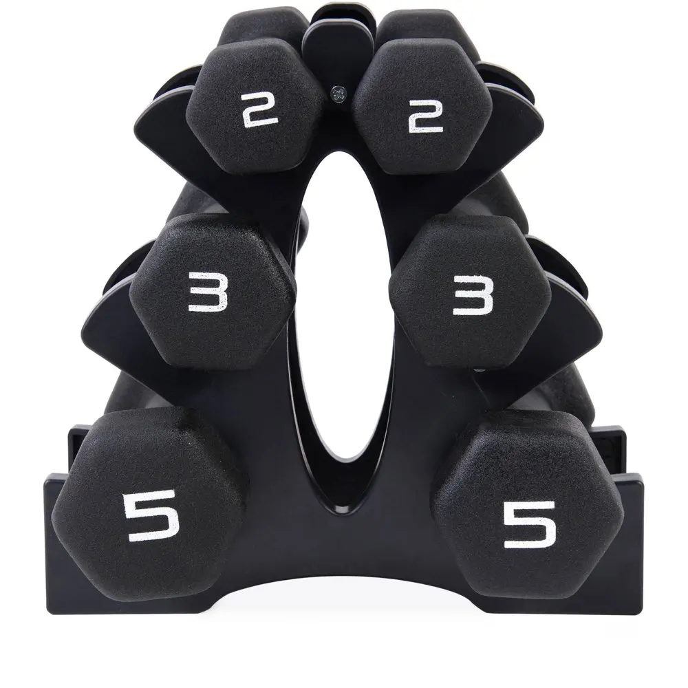 

20lb Neoprene Dumbbell Set with Rack