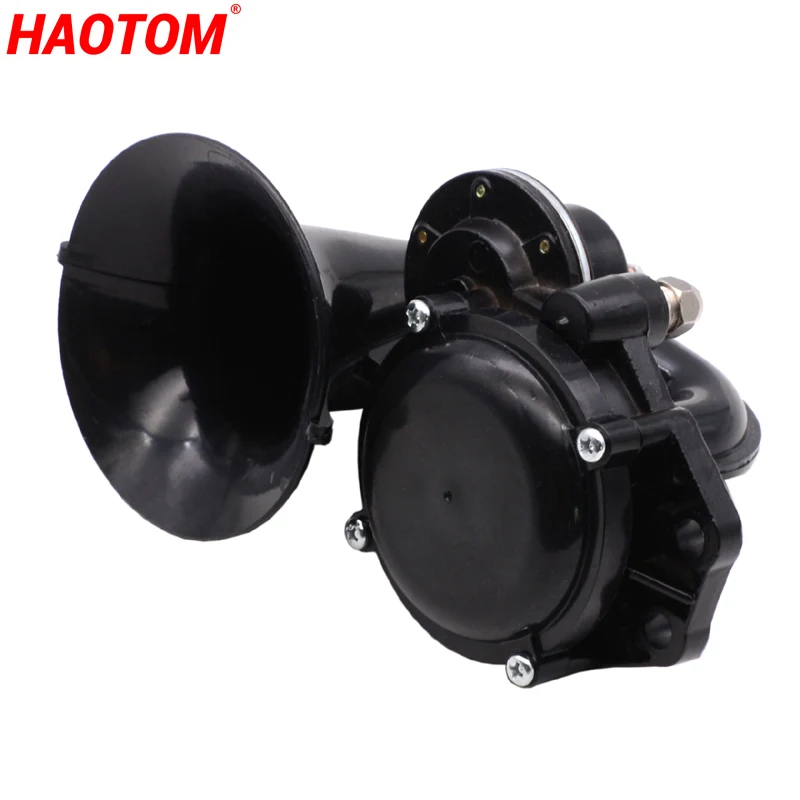 

Universal 12/24V Truck Electric Snail Air Horn Loud Sound For Scania Volvo Mercedes-Benz Renault