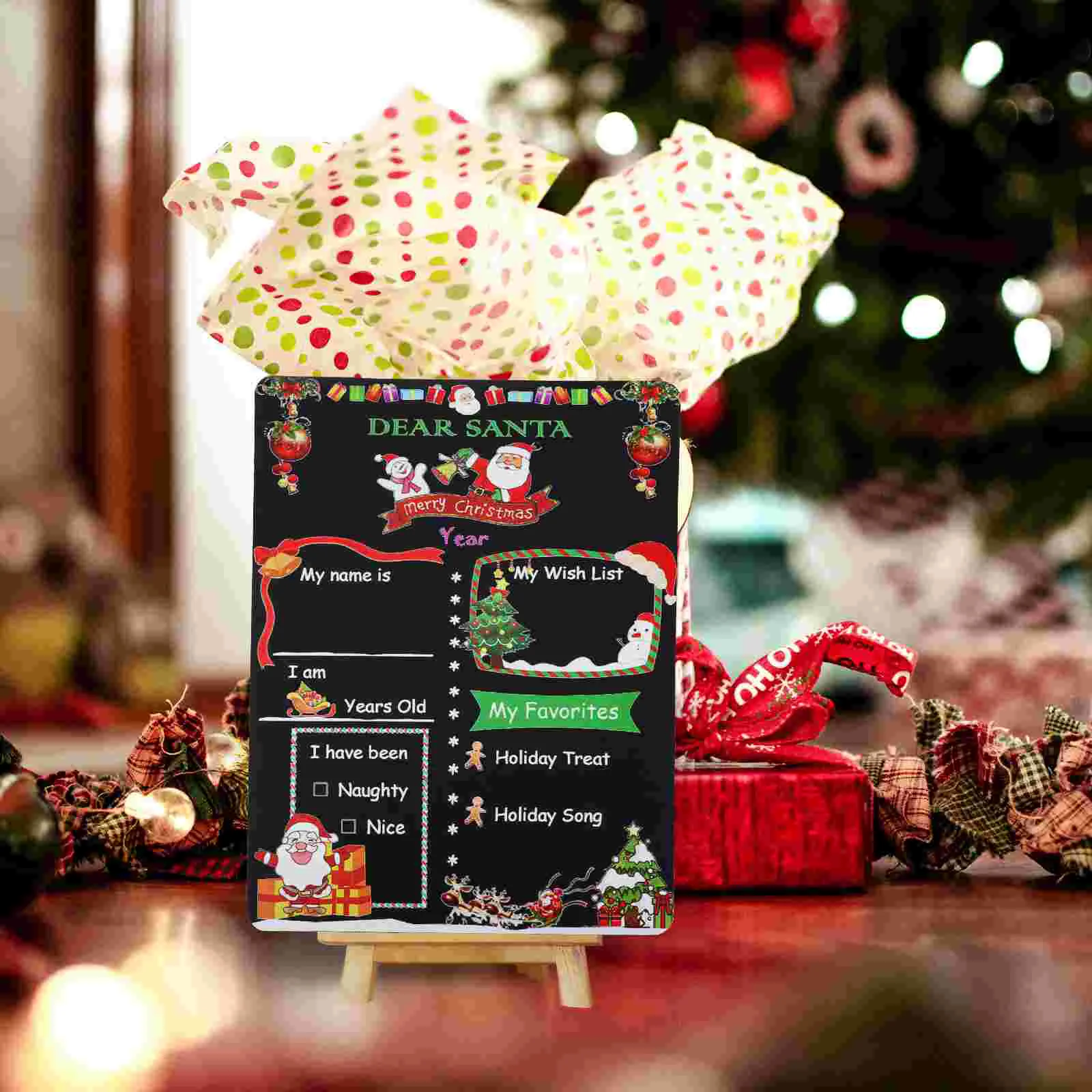 Подарочная доска со обратным отсчетом украшение для рождественского украшения