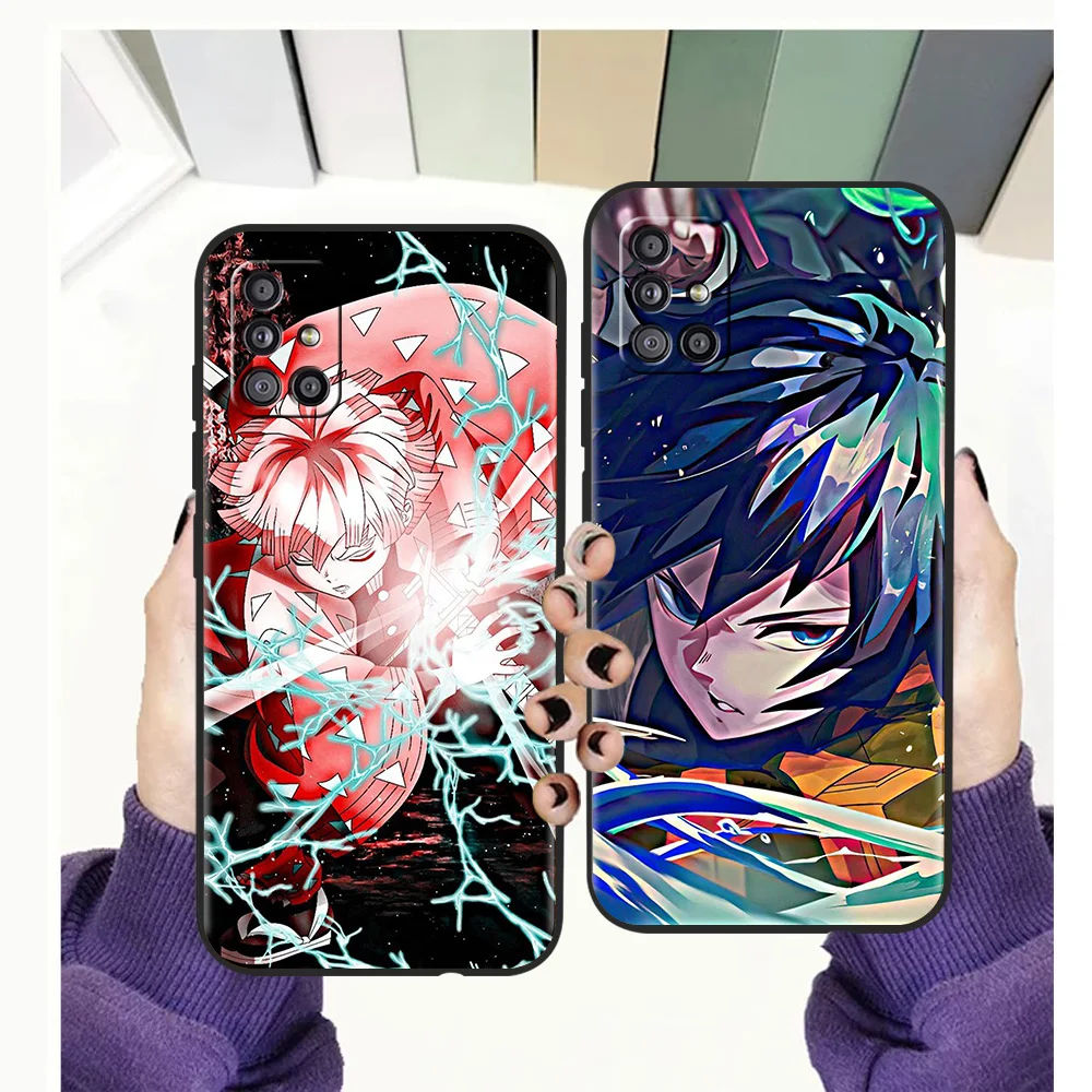 

Demon Slayer Phone Case Cover For Samsung A13 A22 A32 A52 A72 A51 A71 A21S A31 A41 5G Silicone Shockproof Luxury Shell Funda TPU