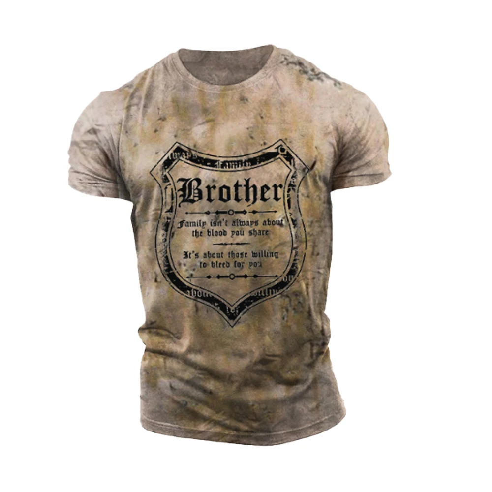 

Camiseta De Hombre 2022 Verano 3D Impresión Digital Manga Corta Cuello Redondo Camiseta Casual Retro Deportes Moda Top