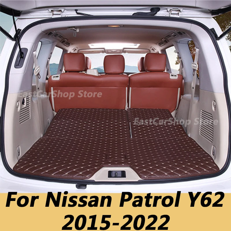 Для Nissan патруль Y62 2015-2022 нижний коврик для багажника автомобиля подкладка задняя