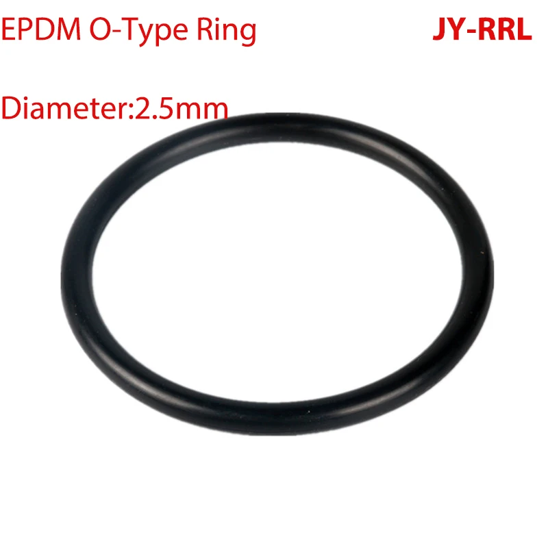 

O-Type Ring Seal Gasket Thickness CS 2.5mm ID 1~65mm OD 6~70mm EPDM Rubber Insulated Waterproof Washer Round Shape Nontoxi Black