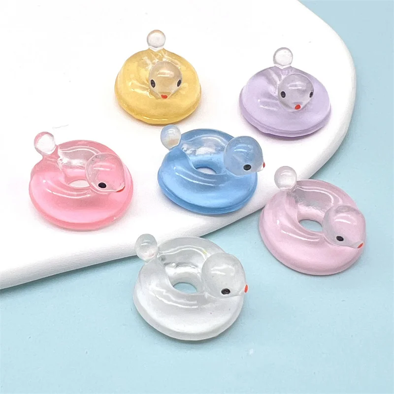 10 шт. мини светящееся кольцо для плавания утки микро пейзажный орнамент