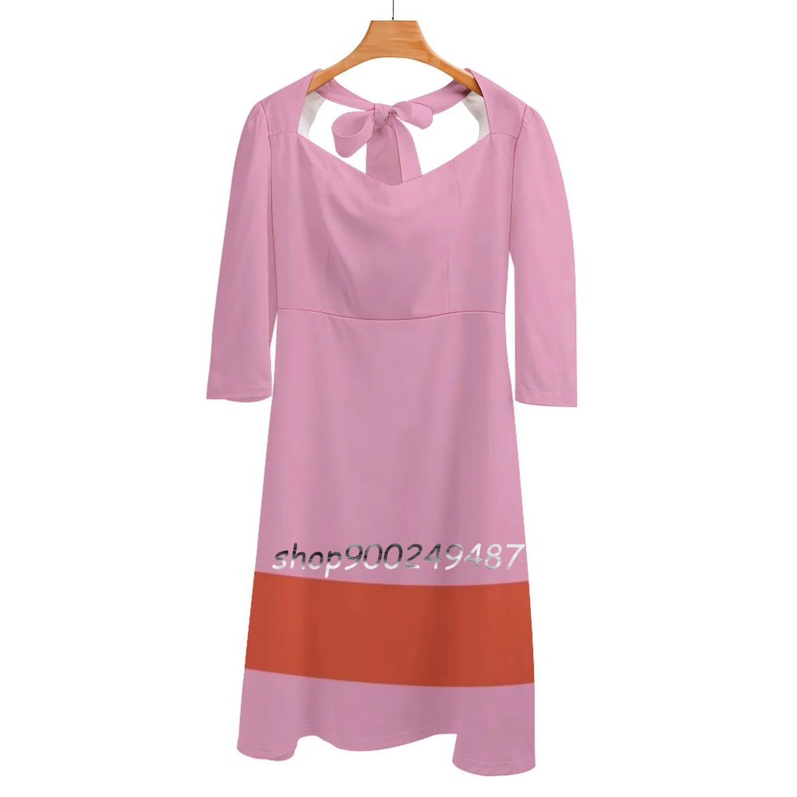 

Helga Pataki Dress Sweetheart Knot Flared Dress Fashion Design Large Size Loose Dress Helga Pataki Halloween Cosplay Costume