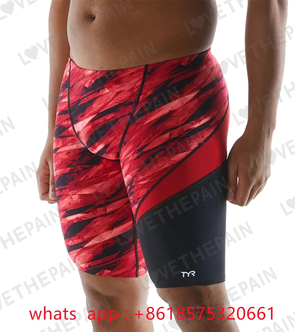 TYR Men's Vitric Jammer Swimsuit Summer Trunks Swim Quick Dry Uv Surf Team Swimming Surf Trunks Beach Shorts Gym Jammer Swimsuit