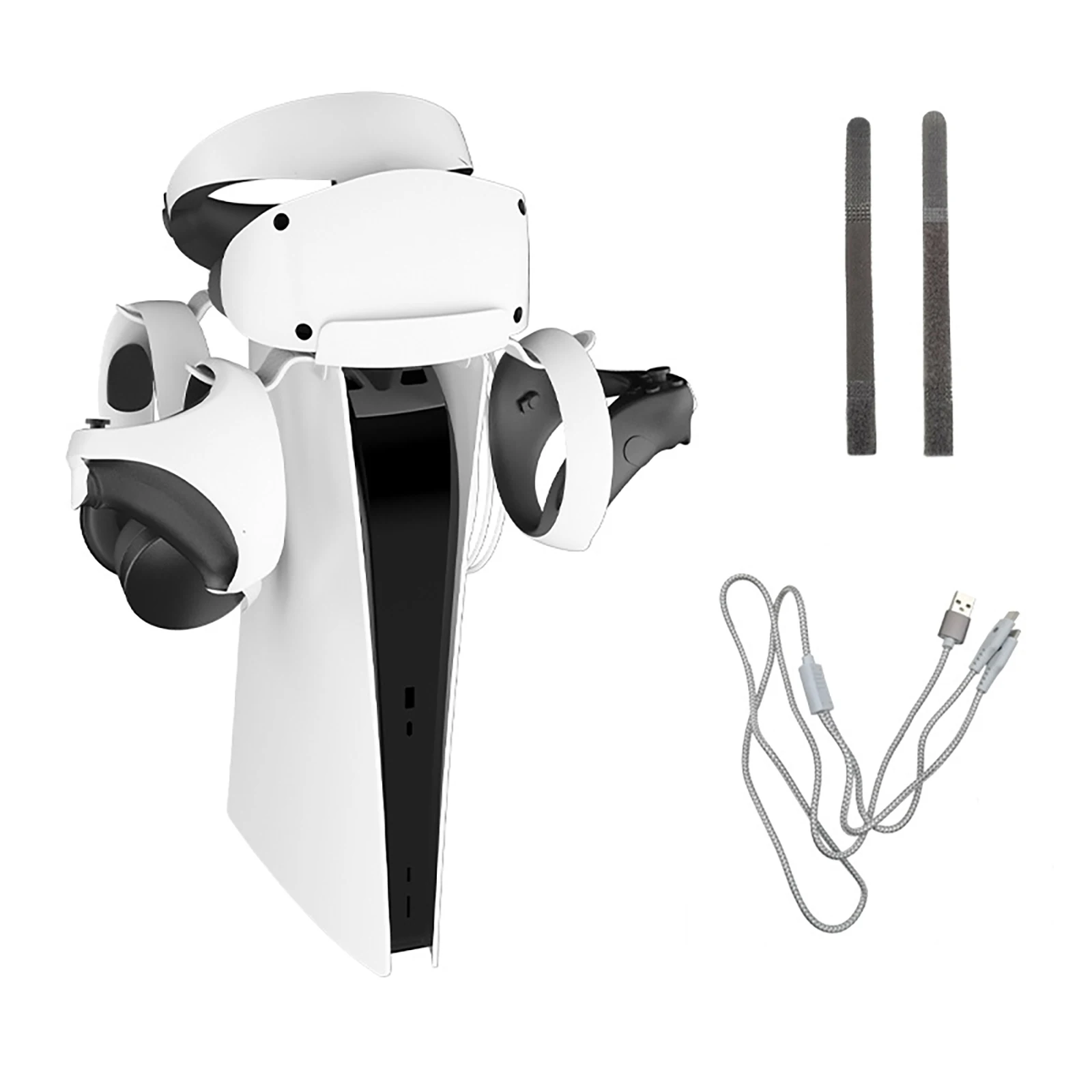 

Charging Base With Display Light Handle Charging Base With Collapsible Glasses Holder Ps5 VR2 Bracket TrayFor PS5 VR2 2023