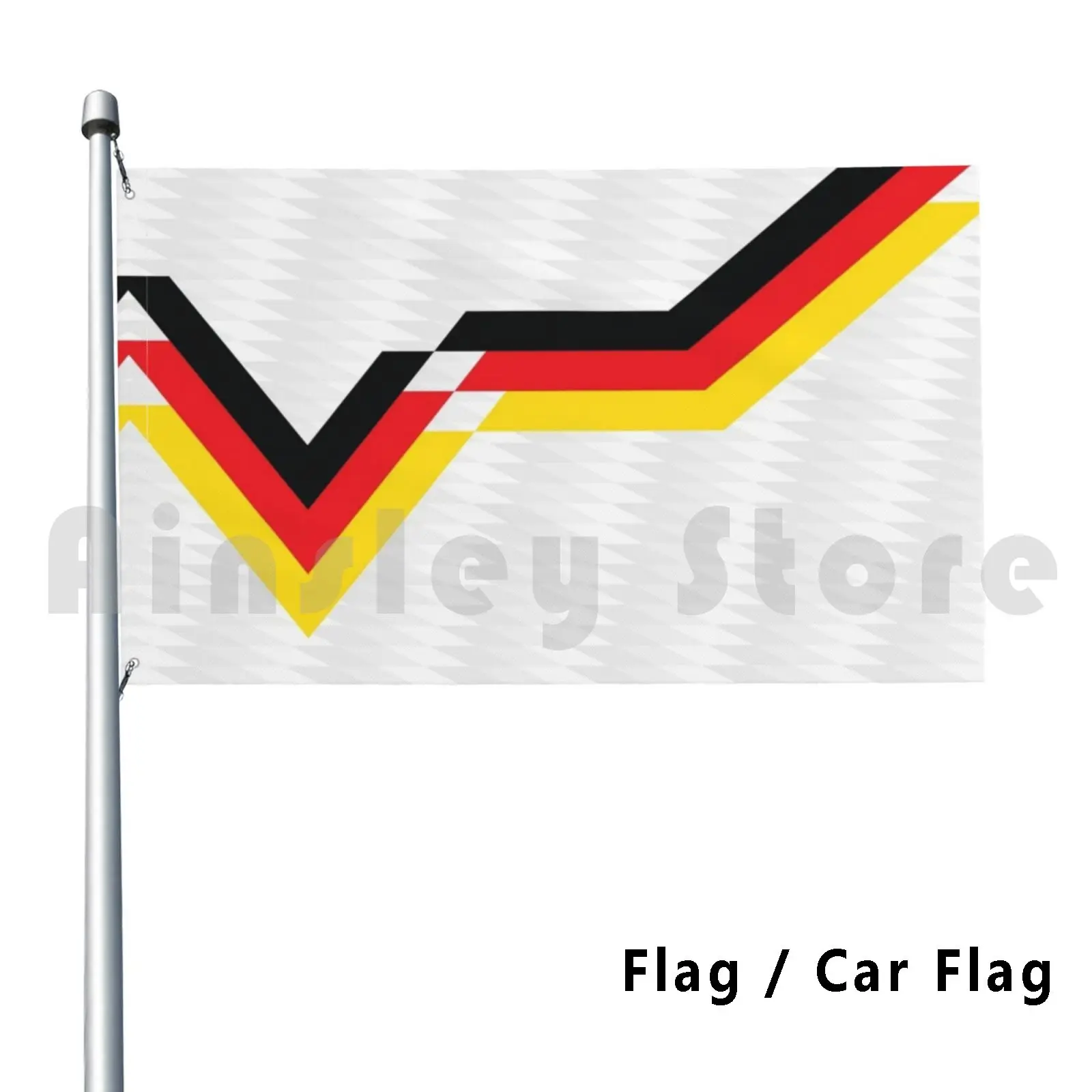 Немецкий уличный декор, флаг автомобиля, немецкий Немецкий футбол, геометрические гометрические полосы, черный, красный