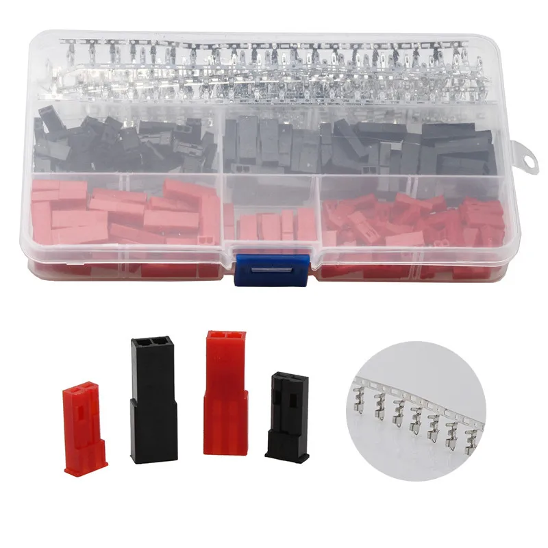 

600pcs 2.54mm JST SYP 2P Female Male Plug Housing Socket Crimp Terminal Connector Kit JST-SYP-2A for RC Lipo Battery