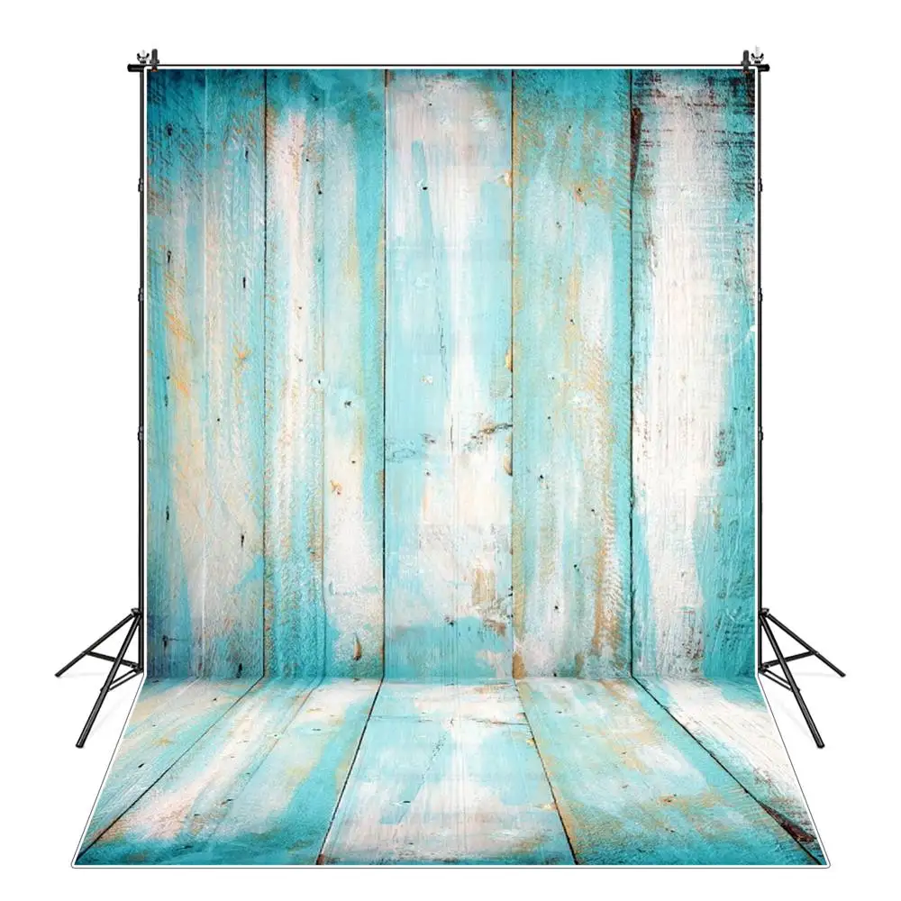 Wooden Board Wall Floor Photography Backdrops Stand Custom Grunge Planks Birthday Wedding Party Studio Photo Booth Backgrounds enlarge