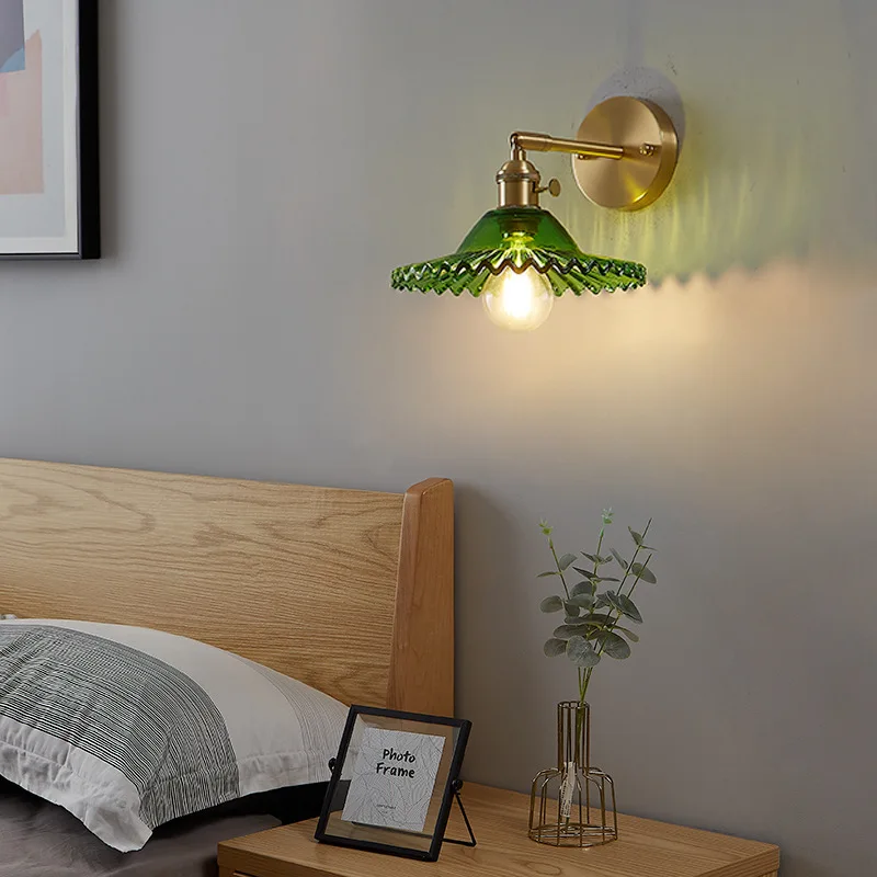 Retro Wall Lamp Bedroom Bedside Light Simple Aisle Corridor Living Room Background Led Lamps