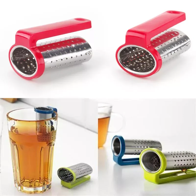 

Random Color Teapot Accessories Tea Strainer Tea Holder 1PC Tea Spoon Infuser Filter Reusable Tea Infuser Stainless Steel
