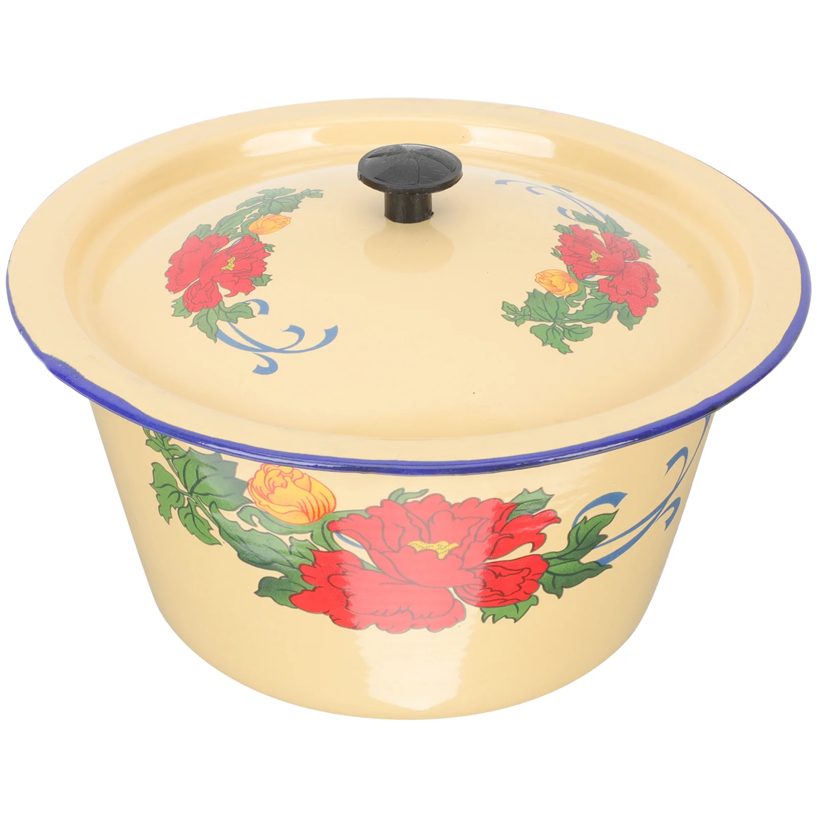

Bowl Enamel Basin Serving Storage Enamelware Mixing Bowls Large Soup Salad Washing Fridge Meat Cold Fruit Wash Pasta Noodle