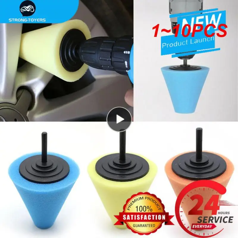 

1-10 шт., губка для полировки автомобильных колес, используемая для электродрели, 3 дюйма/4 дюйма