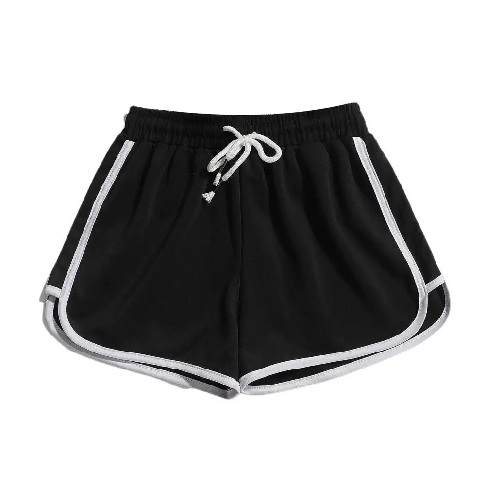 

Striped Solid Sports Shorts Women Fashion Simple Loose Shorts Woman Daily Casual Slimming Shortss Ladies High Waist Summer 2021