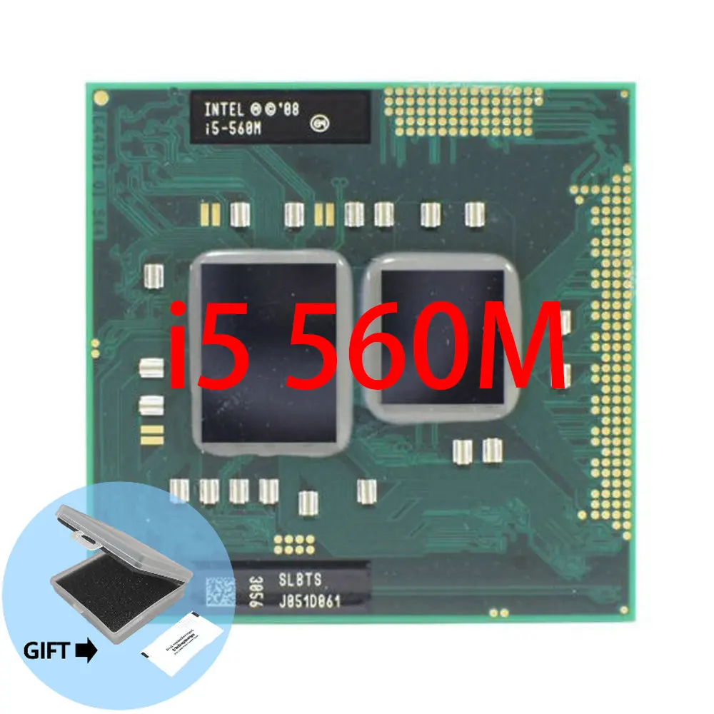

For Intel Core i5-560M i5 560M SLBTS 2.6 GHz Dual-Core Quad-Thread CPU Processor 3W 35W Socket G1 / rPGA988A