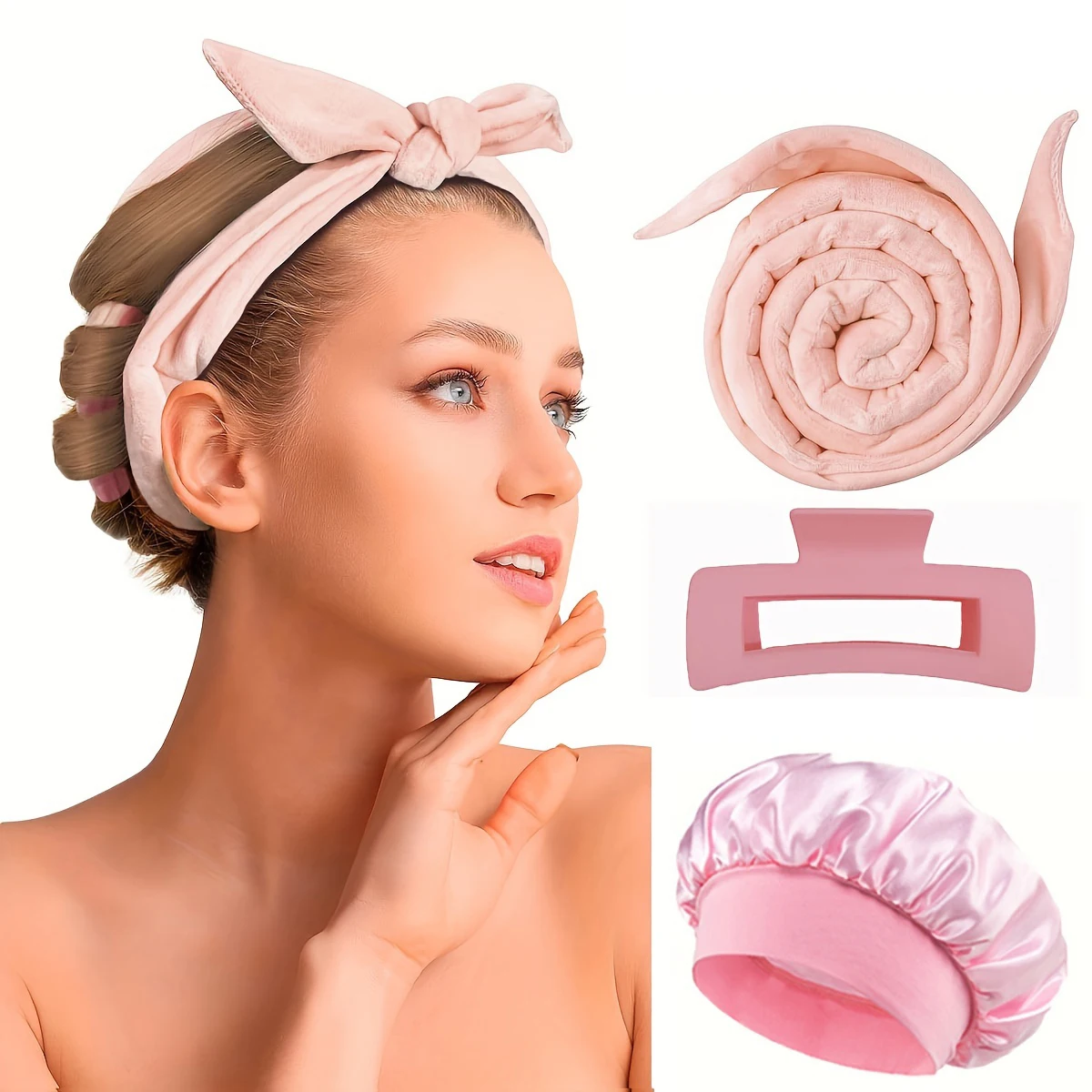 Набор пенопластовых бигуди для вьющихся волос. Пакеты среднего и большого