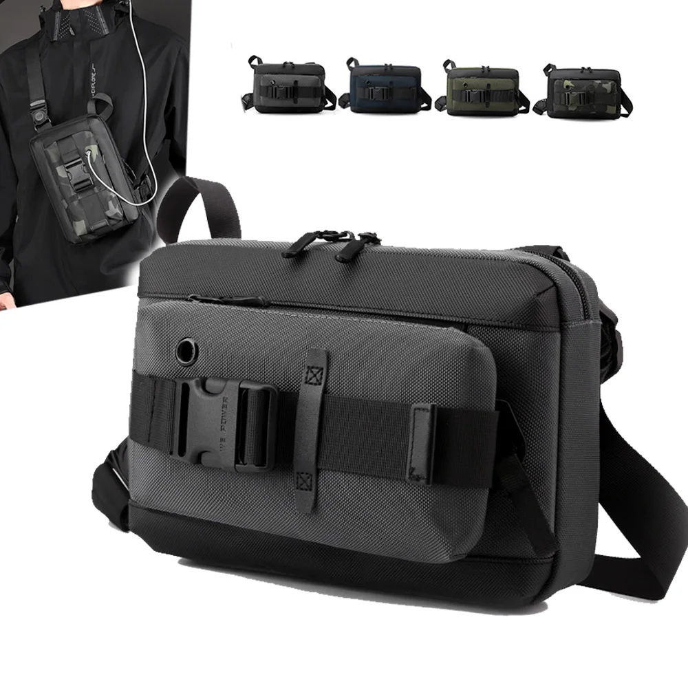 

Men Cross Body Backpack Sling Shoulder Chest Bag Multi-purpose Outdoor Sports Hiking Fashion Male Small Messenger Bags New