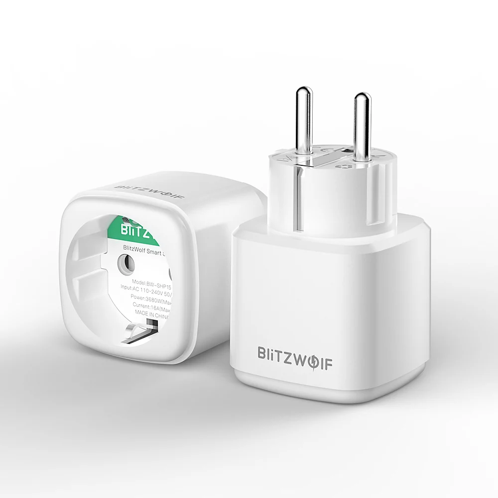 BlitzWolf Zigbee 3 0 16A 3680W Smart Plug Беспроводная розетка с вилкой европейского стандарта APP