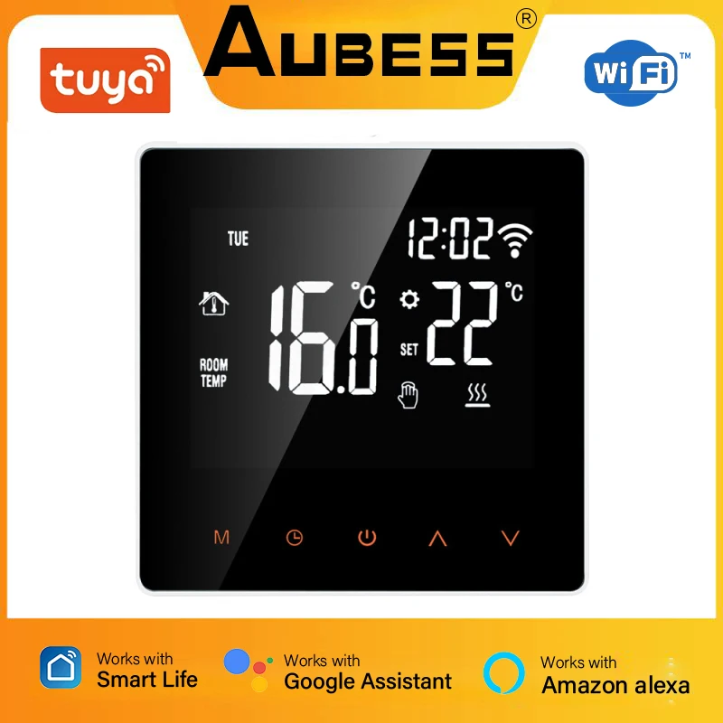 

Tuya WiFi Smart Thermostat LCD Display Touch Screen For Electric Floor Heating Water/Gas Boiler Temperature Remote Controller