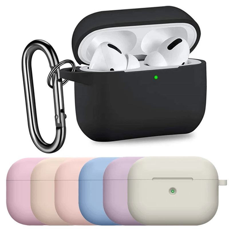 

Silicone Cover For AirPods Pro Case Protective Wireless Bluetooth Earphones Accessories For Apple AirPods Pro Charging Box Bags
