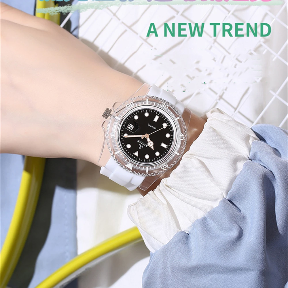 Часы наручные женские кварцевые с силиконовым ремешком роскошные модные милые