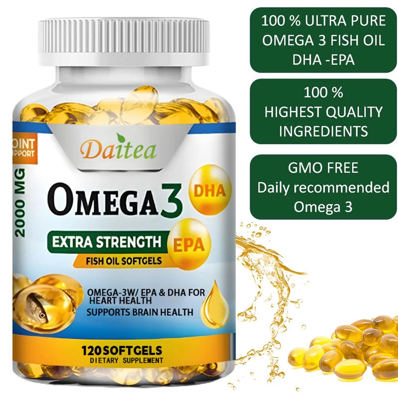 

Omega-3 Fish Oil Rich In DHA and EPA, Improve Memory and Intelligence, Improve Bad Mood, Relieve Stress, Strengthen The Brain