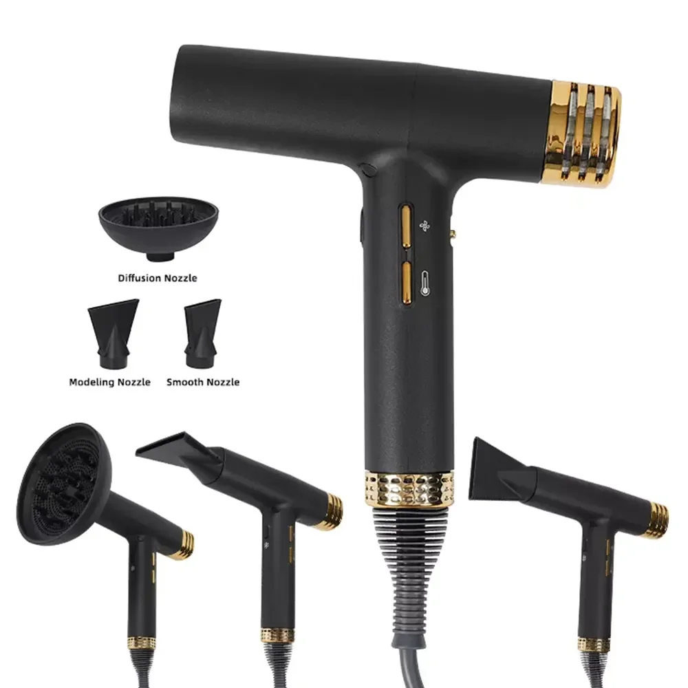 

1800W Professional Hair Dryer Salon Slim with Anion Blower 110,000 RPM Brushless Motor High Speed Blow Dryer Negative Ionic