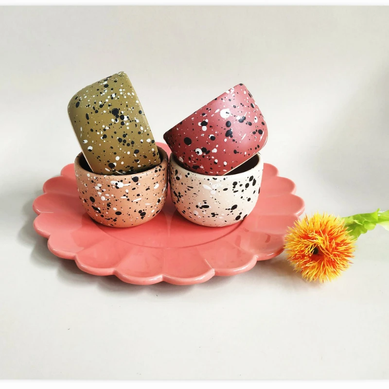 Скандинавская Фарфоровая Кофейная Чашка Объемом 140 Мл С Глазурью От Шоколада И