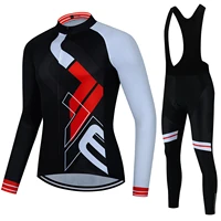 team cycling jersey set 2022 man autumn mtb race cycling clothing long sleeve ropa ciclismo outdoor riding bike uniform