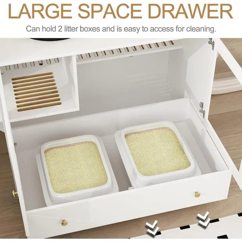 Мультяшная арена oculta con cajón и фистальная fugas lavadero casa madera para gatos