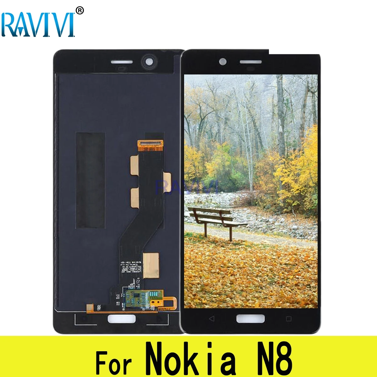 ЖК-дисплей 5,3 дюйма N8 для Nokia 8 N8, ЖК-дисплей TA-1012 TA-1004 TA-1052, сенсорный экран с дигитайзером в сборе для замены для Nokia 8 N8