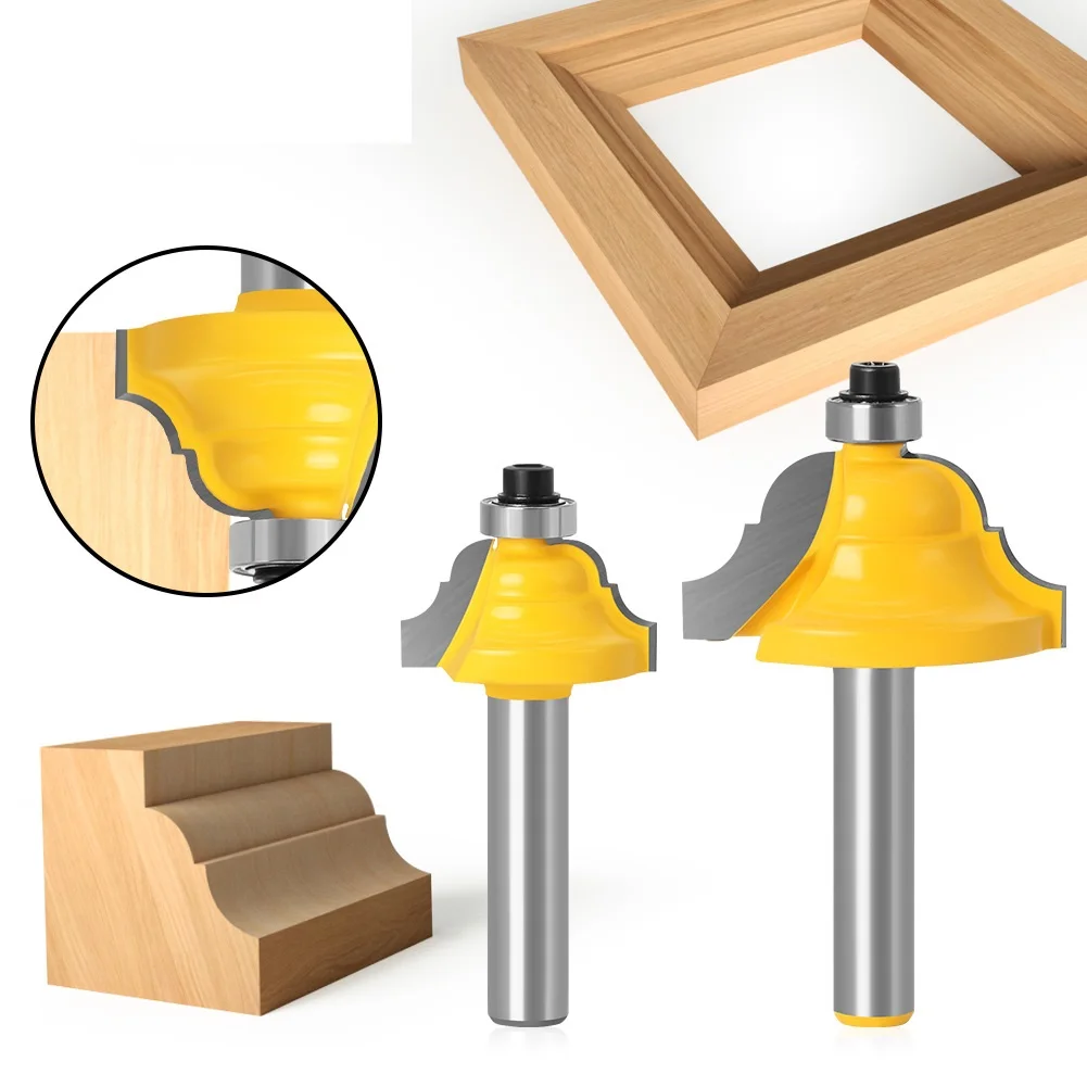 

1PC 8MM ShankTable Edge Router Bit - French Baroque Line knife Woodworking cutter Tenon Cutter for Woodworking Tools