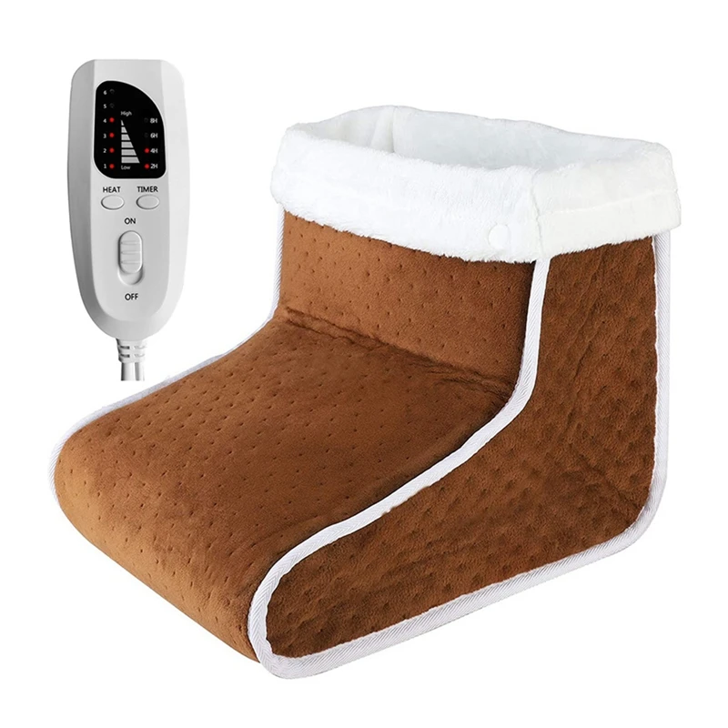 

Electric Foot Warmer Heater Charging Power Saving Warm Foot Cover Feet Heating Pads For Home Bedroom EU Plug