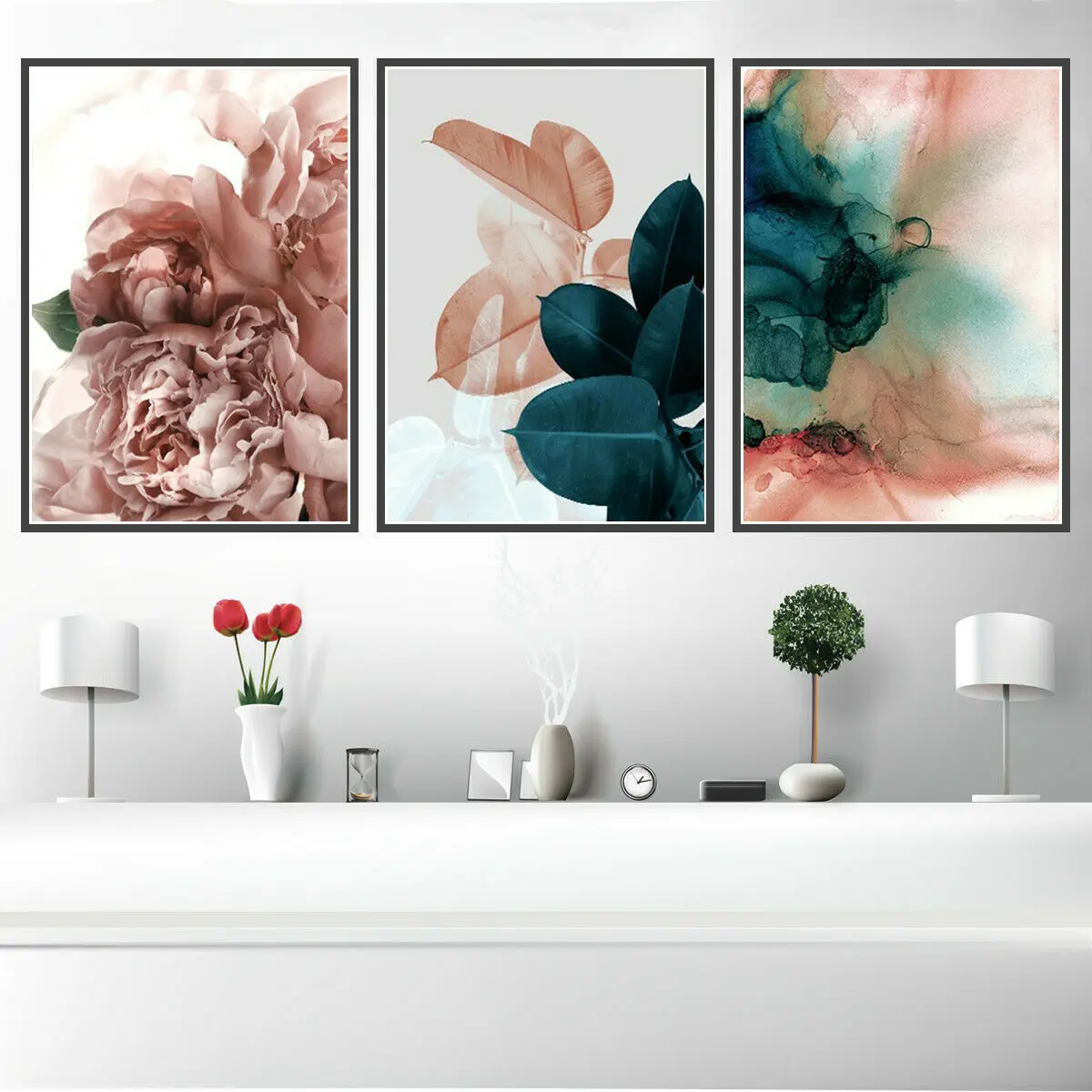 

Lot Style Choose Unframed Abstract Leaves Art Picture Print Silk Poster Home Wall Decor