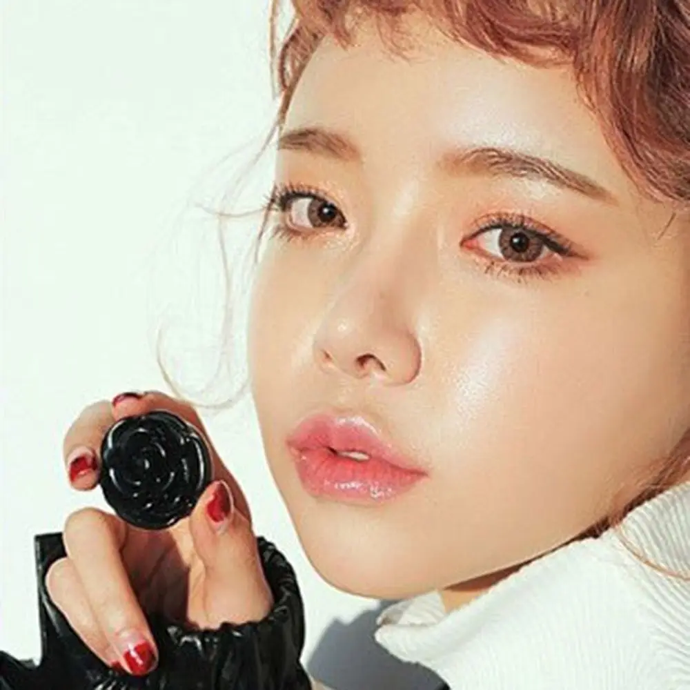 Маленький зеркальный контейнер для теней век 3D Rose компактный пустой