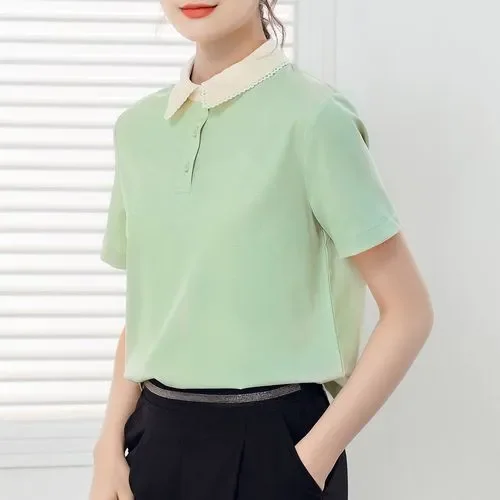 

short sleeve t shirt Top mint Garment 2020 Women Summer