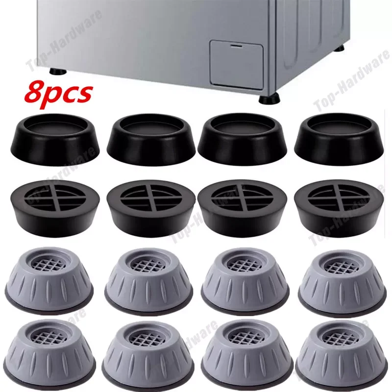 

2023NEW 8Pcs Anti Vibration Pads Washing Machine Rubber Feet Legs Mat Anti-vibration Pad Universal Noise-reducing Leg Base for F
