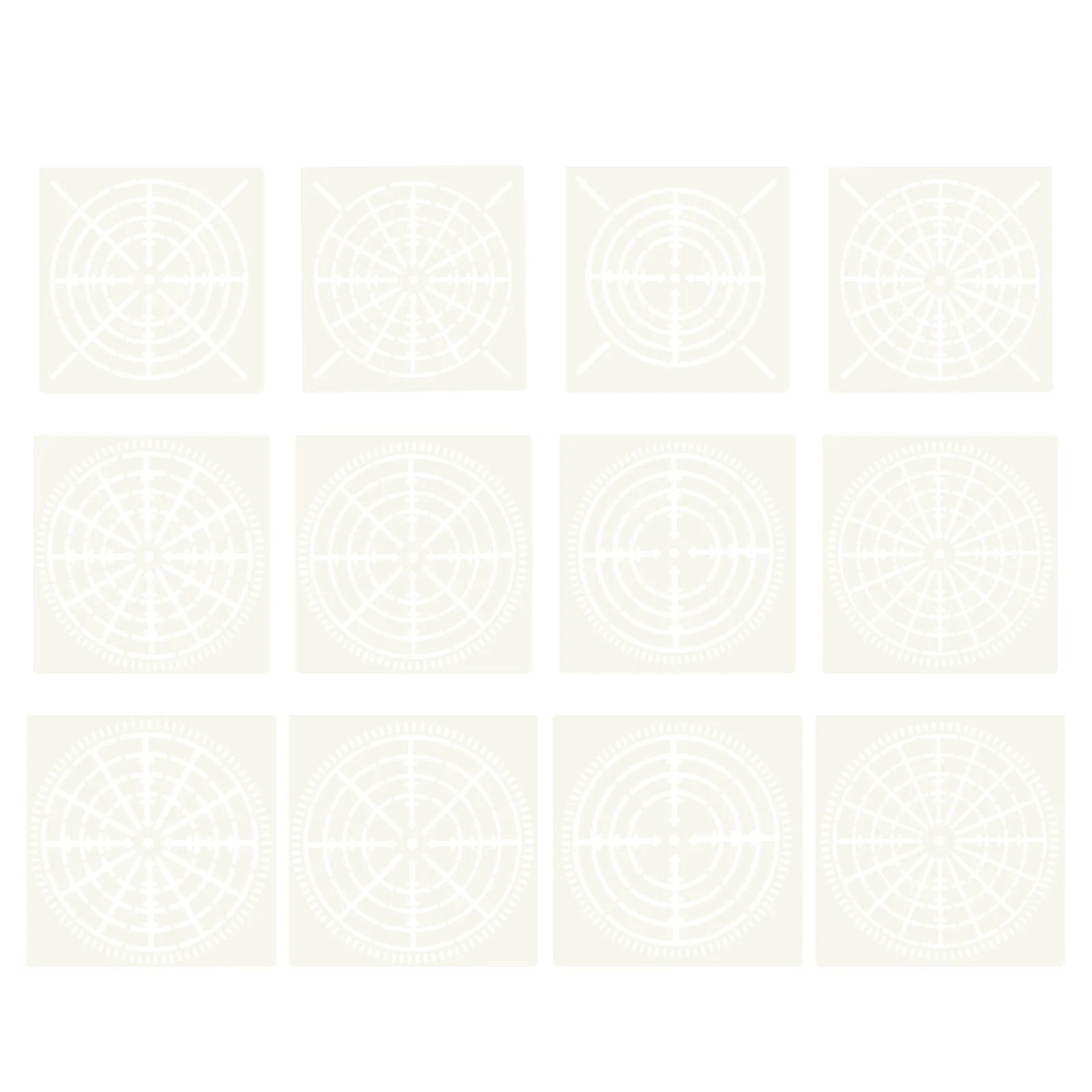 

Painting Mandala Stencils Molds Templates Pet Stencil Dot Diy Creative Spider Wed Bullseye Set Decorative Scrapbooking Reusable