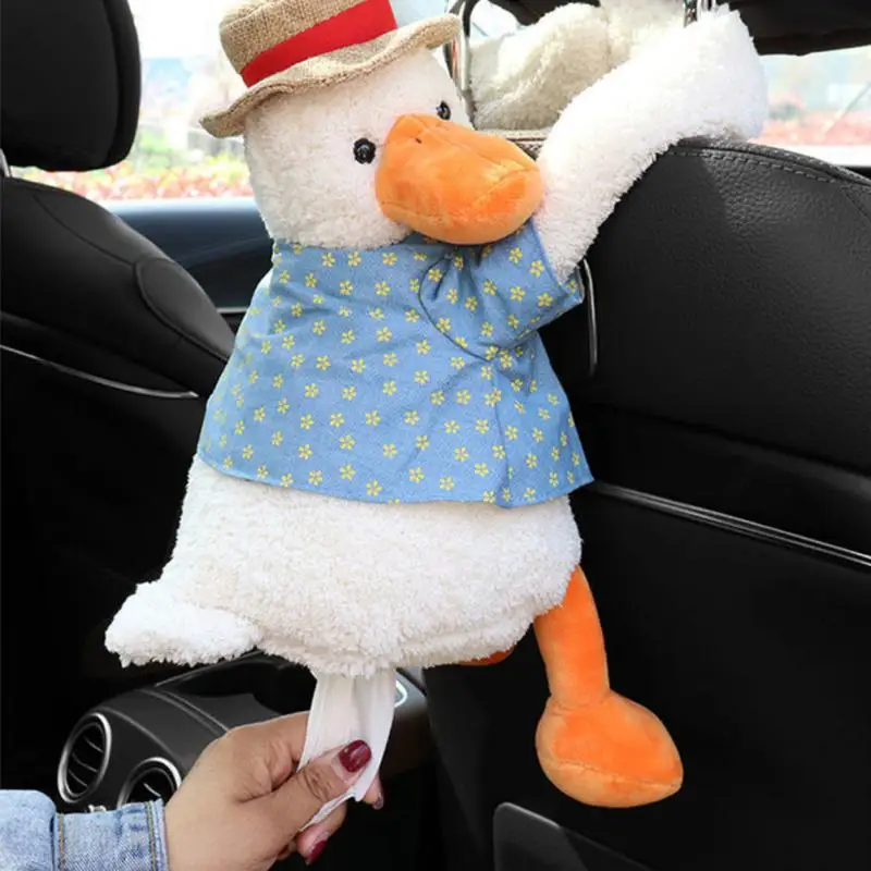 

Cute Cartoon Car Tissue Box Lovely Plush Animals Napkin Tissue Paper Holder For Car Armrest Box Home Office Car Seat Tissue Box