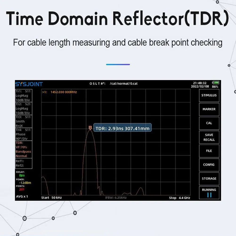 

SV4401A 7 inch IPS LCD Display 50KHz-4.4GHz VNA Vector Network Analyzer Kits