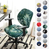 levivel fabric office chair cover stretch seat cover for computer chairs washable anti dust slipcover chair desk stool cover 1pc